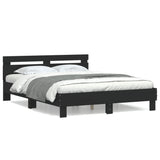 Bed Frame without Mattress Black 140x200 cm 3207421