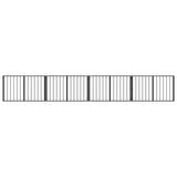 Dog Gate 4 pcs Black 100 x 60 cm Galvanised Steel 891997