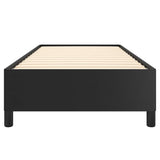 Bed Frame without Mattress Black 100x203 cm Twin XL Faux Leather 347277
