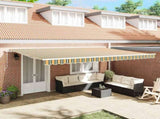 Retractable Awning Manual Multicolour 500 x 350 cm 3331573