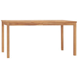 Garden Dining Set Warm Wood Finish Solid Teak Wood Medium Durable 3059939
