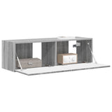 TV Wall Cabinet Grey Sonoma 98 x 31 x 29.5 cm Engineered Wood 892241