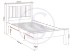 ZNTS Monaco 3' Bed Low Foot End 200-201-020