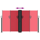 Retractable Side Awning Red 140x600 cm 4004612