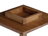 Lantern 3 pcs Natural Mahogany Wood 42012367