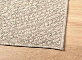 Rug ZIZUR Cream 120x120 cm Jute Look Indoor and Outdoor 4010376