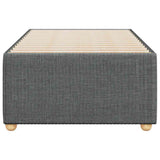 Bed Frame without Mattress Dark Grey 90x190 cm Single Fabric 3284901