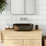 Countertop Basin Black Rectangular 48x37.5x13.5 cm Ceramic 155094