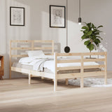Bed Frame without Mattress Solid Wood Pine 120x200 cm 3105001