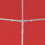 Party Tent 900 x 300 x 255 cm Red PE and Steel 42033000