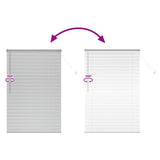 Window Blind with Curtains Manual Silver Aluminium 42005926