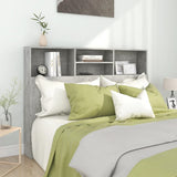 Headboard Cabinet Concrete Grey 140x19x103,5 cm 811866