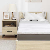 Mattress Topper White 80 x 200 x 5.5 cm Knit Fabric 4106413