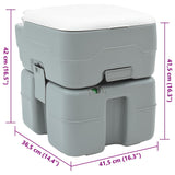 Camping Toilet Grey 41.5 x 36.5 x 42 cm Plastic 42001429