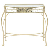 ZNTS Side Table French Style Metal 82x39x76 cm Gold 245936