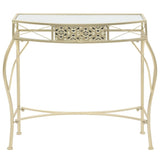 Side Table French Style Metal 82x39x76 cm Gold 245936