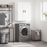 Wall Mounted Cabinet White 69.5x34x90 cm Engineered Wood 830356