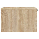 ZNTS Wall-mounted Bedside Cabinets 2 pcs Sonoma Oak 34x30x20 cm 811383