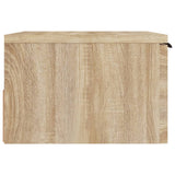 ZNTS Wall-mounted Bedside Cabinets 2 pcs Sonoma Oak 34x30x20 cm 811383