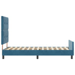 ZNTS Bed Frame in Dark Blue Velvet, 90x190 cm 3344913