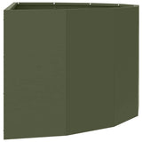 Planter Olive Green 90 x 45 x 35 cm Steel 883692