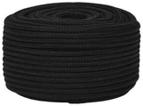Multipurpose Utility Rope 14 mm 250 m Black Polyester 3473453