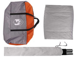Car Tent Grey and Orange 200 x 170 x 170 cm Polyester and Steel 42028541