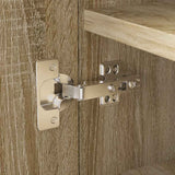 243061 Shoe Cabinet 7 Shelves Oak