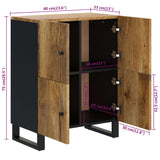 Sideboard with 4 Doors 60x33x75 cm Solid Wood Mango 352920
