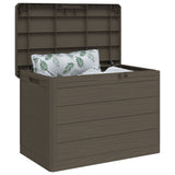 Outdoor Cushion Box Brown 77.5x44.5x53 cm Polypropylene 366604