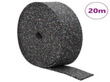Rubber Granulate Roll Black 2000 x 10 x 1 cm Rubber 42027292