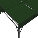 Gazebo 4 x 3 x 2.3 m Green Polyester and Steel 42030539
