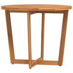 Garden Dining Table Round 90x75 cm Solid Wood Acacia 4108134