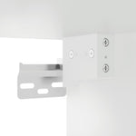 ZNTS Wall-mounted Bedside Cabinet with LED Lights White 3307975