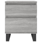 Bedside Cabinets 2 pcs Grey Sonoma 40x35x50 cm Engineered Wood 830697