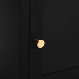 Nightstand Black 40x30x54.5 cm Steel and Glass 336052