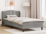 Bed Frame with Headboard Light Grey 90 x 190 cm Velvet 3415274