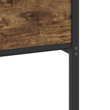 Bed Frame without Mattress Smoked Oak 75x190 cm Small Single Engineered Wood 4106916