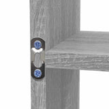 Wall Display Shelf 8 Compartments Grey Sonoma 342593