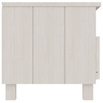 TV Cabinet HAMAR White 106x40x40 cm Solid Wood Pine 340469