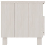 TV Cabinet HAMAR White 106x40x40 cm Solid Wood Pine 340469