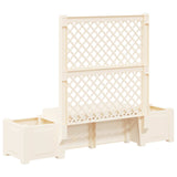 Garden Bench Kopenhagen White 173 x 49 x 135.5 cm PP 42041746