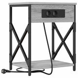 Bedside Cabinet Grey Sonoma 41 x 31 x 51 cm Engineered Wood 859511