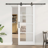 Sliding Door ORKDAL White and Black 83 x 202 cm 3332194
