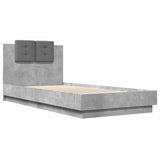 Bed Frame without Mattress Concrete Grey 90x200 cm 3209943