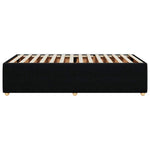 Bed Frame without Mattress Black Single Fabric 3285073