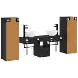 Bathroom Furniture Set 5 pcs Black 33 x 34.5 x 100 cm 3405964