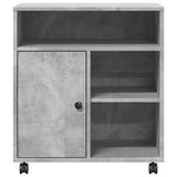 Printer Stand with Wheels Concrete Grey 60x50x67 cm 840628
