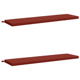 2-Piece Bench Cushions SOEST 2 pcs 100% Polyester Red 949039