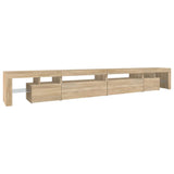 TV Cabinet with LED Lights Sonoma Oak 290x36.5x40 cm 3152804